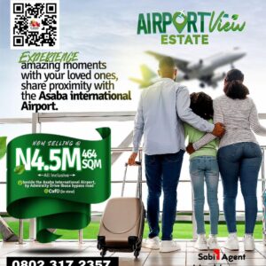 Asaba Land For Sale: Airport View Estate, Ibusa