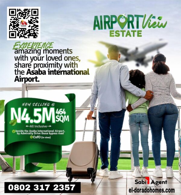 Asaba Land For Sale: Airport View Estate, Ibusa