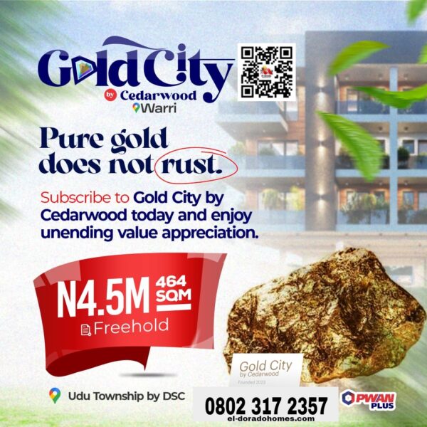 Land For Sale in Warri, Gold City Estate, Udu Town