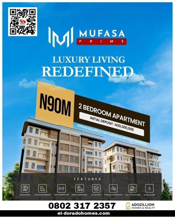 Lekki Apartments For Sale, Mufasa Apartments, Ikate