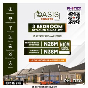 Apartments in Epe For Sale, Oasis Courts 3 Bedroom