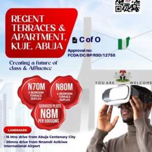 Apartments For Sale in Abuja, Regent Terraces & Apartments, Kuje