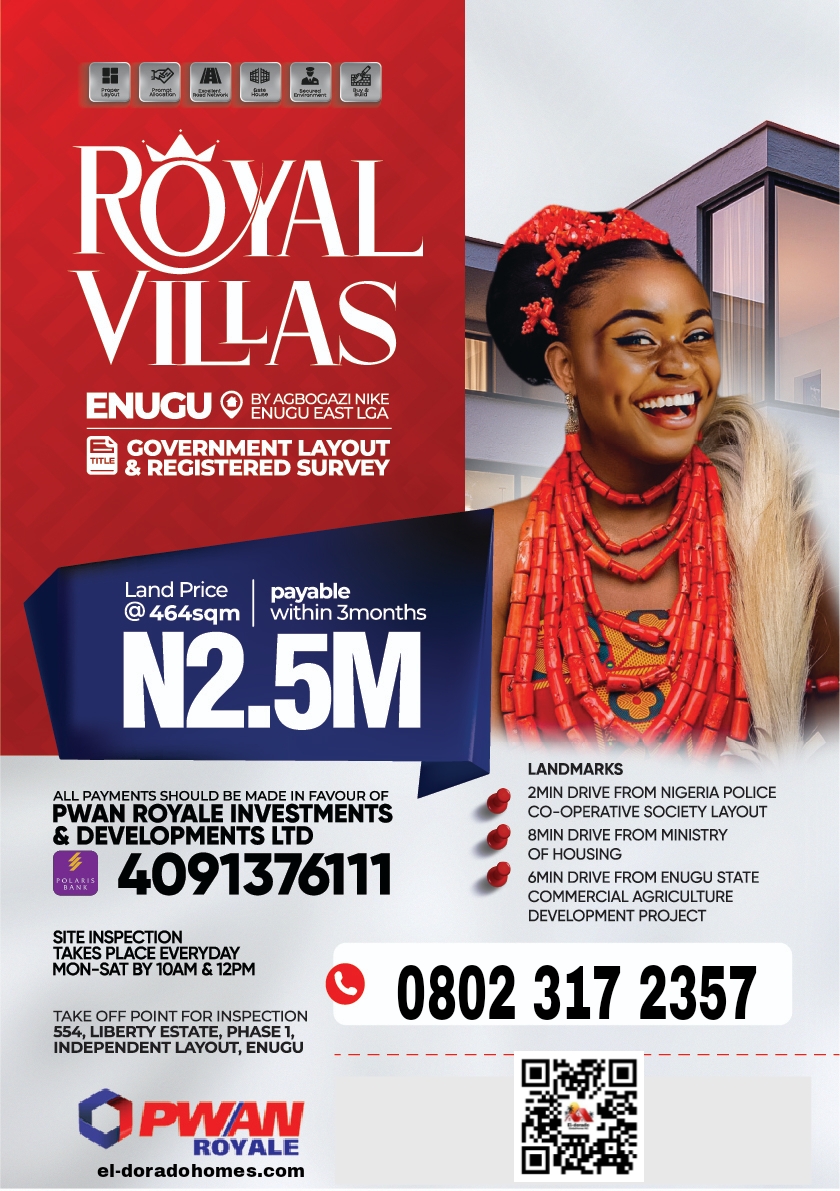 Land in Enugu For Sale, Royal Villas Estate, Agbogazi Nike